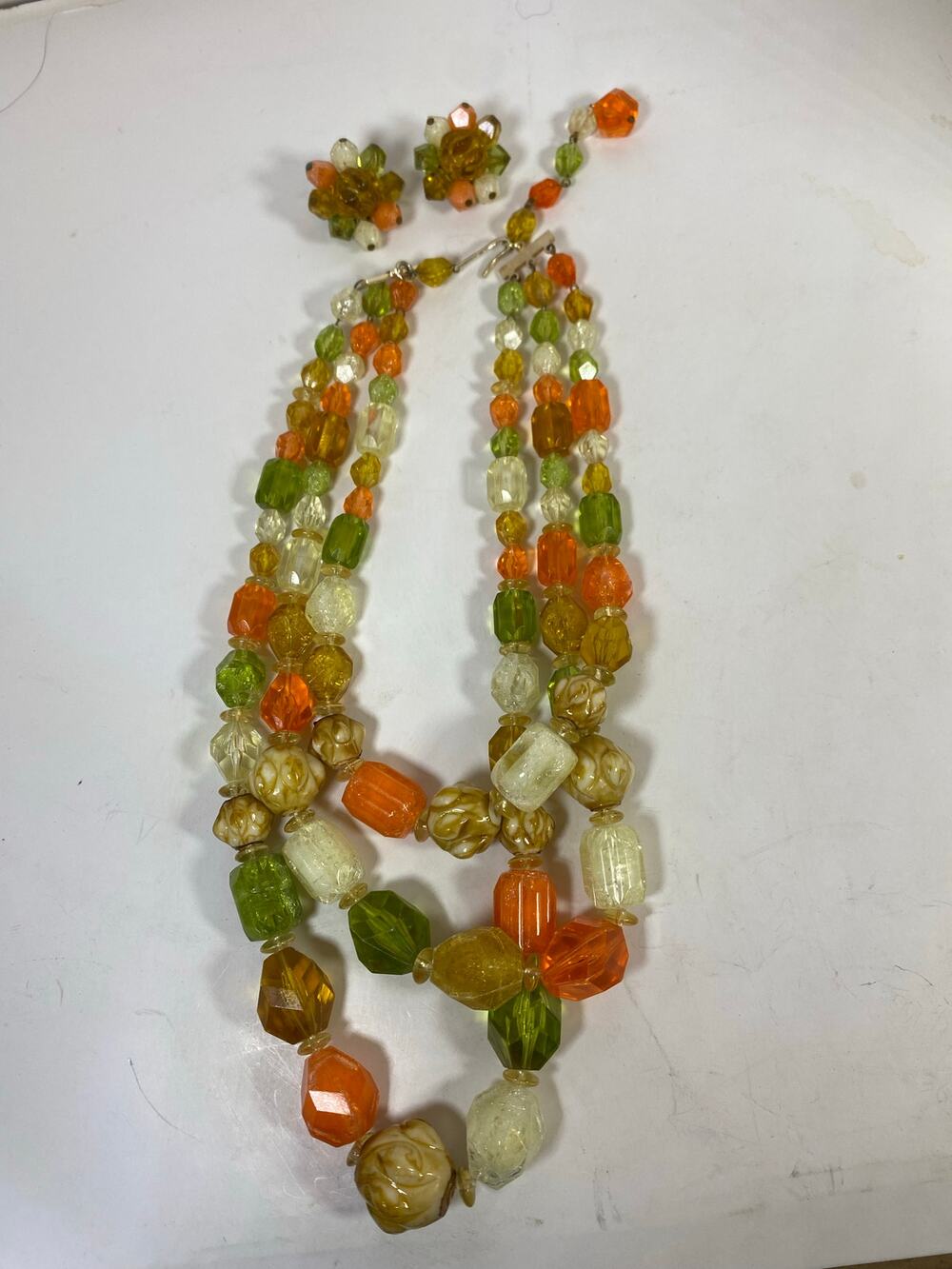 Vintage Western Germany Necklace and Earring Set